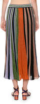 Thumbnail for your product : Missoni Lamé; Striped Pleated Pull-On Long Skirt