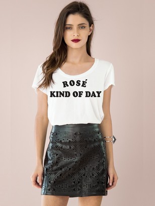 Signorelli Rose Kind of Day Tee in White