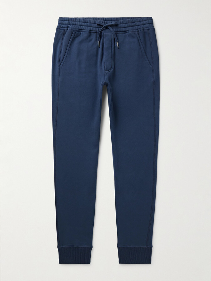 Tom Ford Tapered Garment-Dyed Cotton-Jersey Sweatpants