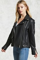 Thumbnail for your product : Forever 21 Faux Leather Moto Zip Jacket