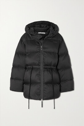 Acne Studios Hooded Quilted Shell Down Jacket - Black