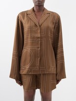 Thumbnail for your product : Totême Monogram-jacquard Silk Shirt
