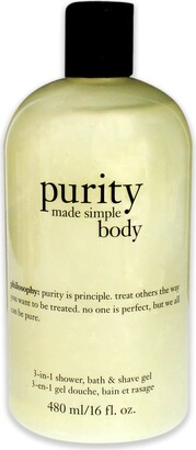 philosophy Purity Made Simple Body 3-in-1 Shower Bath & Shave Gel by for Unisex - 16 oz Shower & Shave Gel