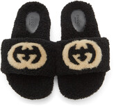 Thumbnail for your product : Gucci Black Interlocking G Eileen Slides