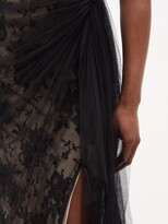 Thumbnail for your product : Alexander McQueen Sarabande Lace-tulle Corset Gown - Black