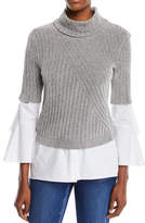 Thumbnail for your product : Elie Tahari Fitz Short-Sleeve Turtleneck Sweater