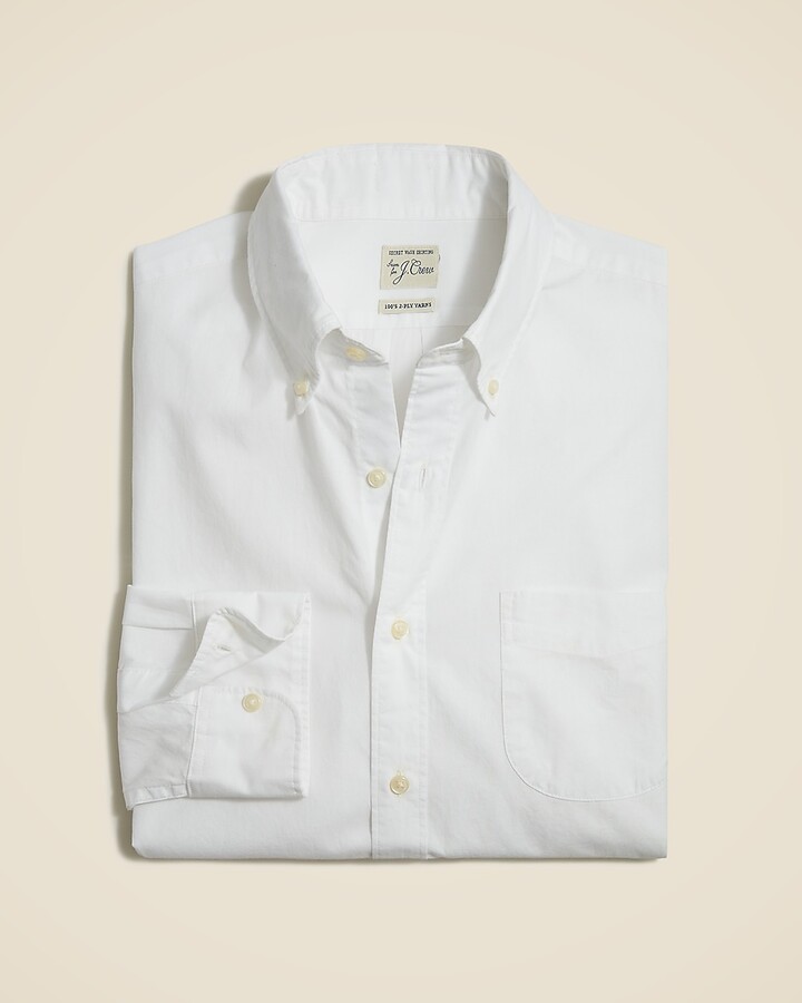 J.Crew Slim Untucked Secret Wash cotton poplin shirt