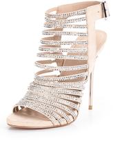 Thumbnail for your product : Carvela Girl Strappy Jewelled Metal Heel Sandals - Nude