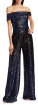 Thumbnail for your product : Rene Ruiz Collection Off-the-Shoulder Sequin Jumpsuit