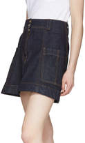 Thumbnail for your product : Carven Indigo Denim Miniskirt