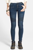 Thumbnail for your product : Free People Mid Rise Skinny Moto Pants