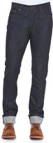Thumbnail for your product : Ami Slim Denim with Camo-Print Cuffs, Indigo