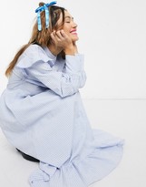 Thumbnail for your product : Little sunny bite long sleeve midaxi dress with frills in gingham