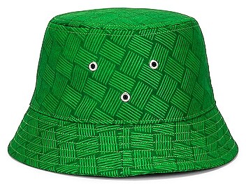 Bottega Veneta Intreccio Jacquard Nylon Bucket Hat in Green - ShopStyle