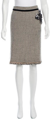 Moschino Wool Pattern Skirt