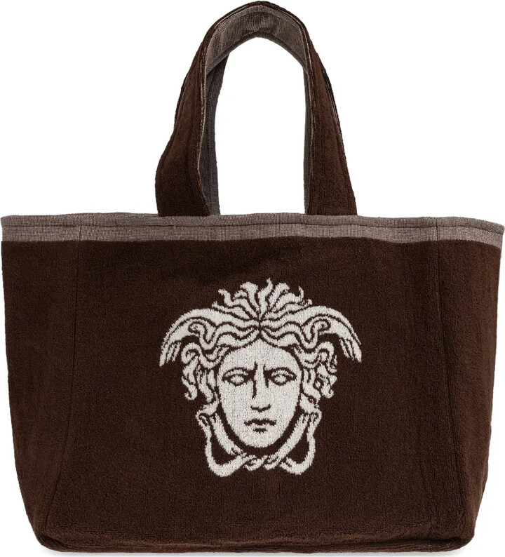 Versace Home Medusa Embroidery Tote Bag