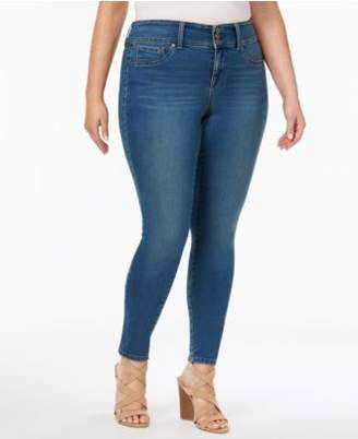 Style&Co. Style & Co Plus Size Tummy-Control Breeze Wash Skinny Jeans, Created for Macy's