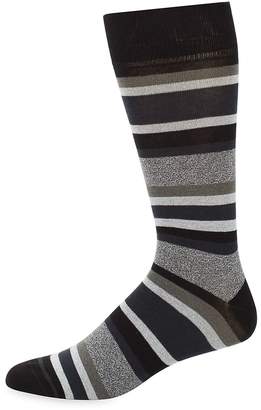 Saks Fifth Avenue Men's Jasper Tonal Striped Crew Socks