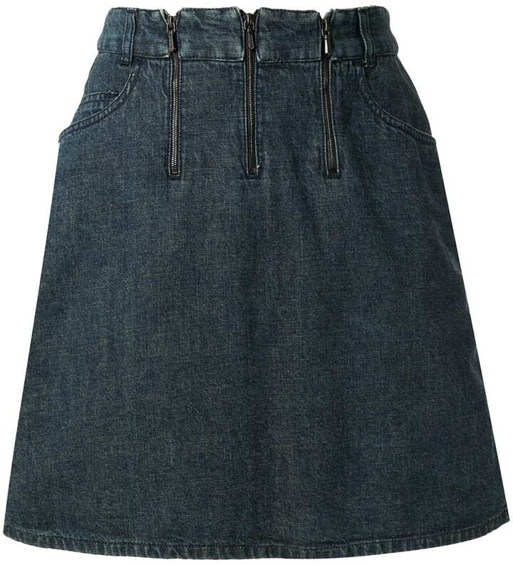 Zipper Denim Skirt | Shop the world's largest collection of 