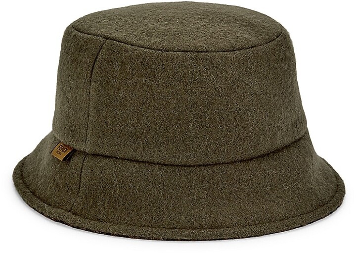 Fendi FF Jacquard Cashmere-Blend Bucket Hat