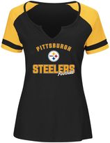 Majestic Ladies Offense Top - Pittsburgh Steelers Noir
