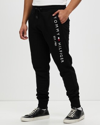 Tommy Hilfiger Men's Black Sweatpants - Basic Branded Sweatpants - Size M  at The Iconic - ShopStyle Activewear Trousers