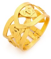 Thumbnail for your product : What Goes Around Comes Around Vintage Chanel CC Hearts Cuff Bracelet