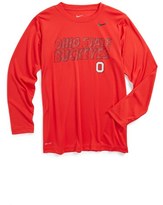 Thumbnail for your product : Nike 'Ohio State Buckeyes' Dri-FIT Long Sleeve T-Shirt (Big Boys)