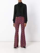 Thumbnail for your product : Givenchy psychedelic print flared trousers