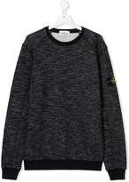 Thumbnail for your product : Stone Island Junior TEEN logo patch sweatshirt