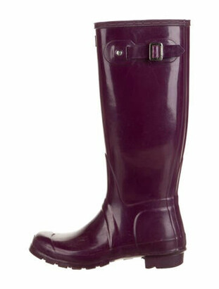 purple hunter boots