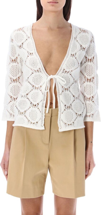 See by Chloe Open-stitch cardigan - ShopStyle