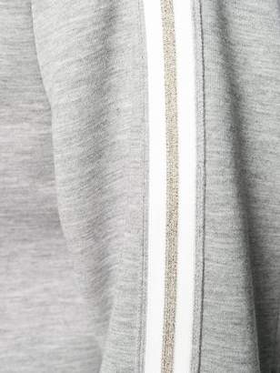 Herno zipped panel hoodie