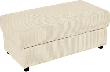 Beige For Comfort - Soft Corduroy Upholstery, Stable Frame Ideal Lounging Medium-soft Corduroy, Fiber Foam Filler Elegant And Practical Footrest Stool