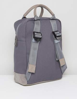 Mi-Pac Canvas Tote Backpack In Charcoal