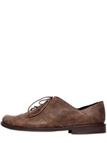 Thumbnail for your product : Distressed Leather Oxford Lace-Up Shoes