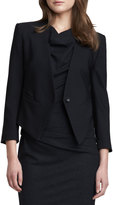 Thumbnail for your product : Helmut Lang Cropped Tuxedo Blazer