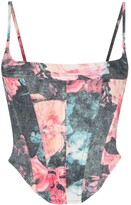 Thumbnail for your product : Miaou Venus floral-print corset