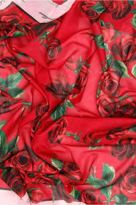 Dolce & Gabbana Maxi Roses Scarf