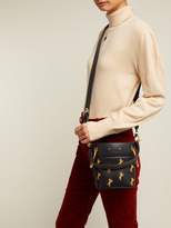 Thumbnail for your product : Chloé Roy Little Horse Embroidered Leather Bucket Bag - Womens - Navy Multi