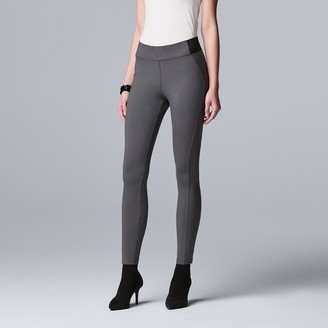 women's simply vera vera wang everyday luxury ponte skinny pants