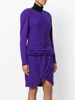 Thumbnail for your product : Christian Dior Pre-Owned 1990s Ruffle-Trim Knitted Skirt Suit