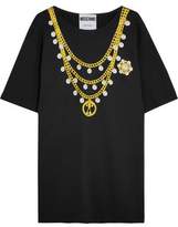Thumbnail for your product : Moschino Oversized Printed Cotton-Blend Jersey T-Shirt Dress