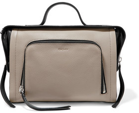 DKNY Two-Tone Textured-Leather Tote