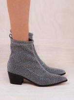 Thumbnail for your product : Therapy New Women's Silver Stretch Sparkle Blaze Boots