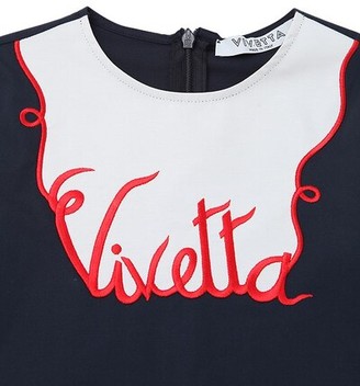 VIVETTA Logo Embroidered Cotton Poplin Shirt