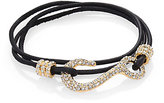 Thumbnail for your product : Giles & Brother Crystal & Leather Hook Bracelet