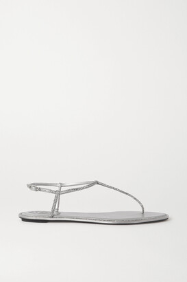 Rene Caovilla Diana crystal embellished sandals - ShopStyle