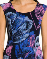 Thumbnail for your product : Le Château Abstract Print Slub Knit Dress