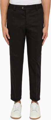 Christopher Nemeth Pleated Cropped Wool Trousers - Black